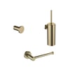 Regn accessoireset toilet - geborsteld champagne PVD