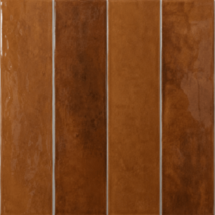 Sottocer Earth wandtegel 6x25cm - amber