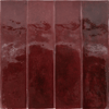 Sottocer Earth wandtegel 6x25cm - burgundy