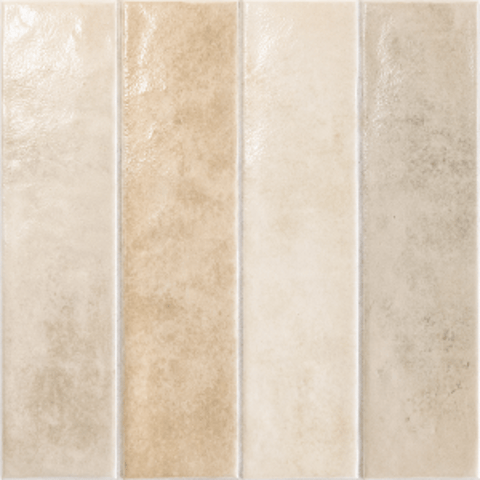 Sottocer Earth wandtegel 6x25cm - oyster
