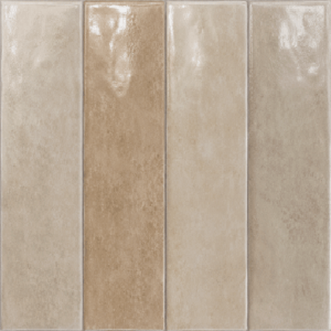 Sottocer Earth wandtegel 6x25cm - tundra