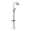 Hotbath Cobber SDS9 thermostatische stortdoucheset - ronde handdouche - 20cm hoofddouche - verouderd messing