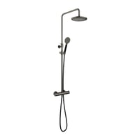 Hotbath Cobber SDS9 thermostatische stortdoucheset - ronde handdouche - 20cm hoofddouche - verouderd ijzer