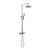 Hotbath Cobber SDS9 thermostatische stortdoucheset - ronde handdouche - 20cm hoofddouche - geborsteld nikkel