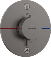 Hansgrohe ShowerSelect Comfort S afbouwdeel voor inbouwthermostaat met 2 functies - Brushed Black Chrome
