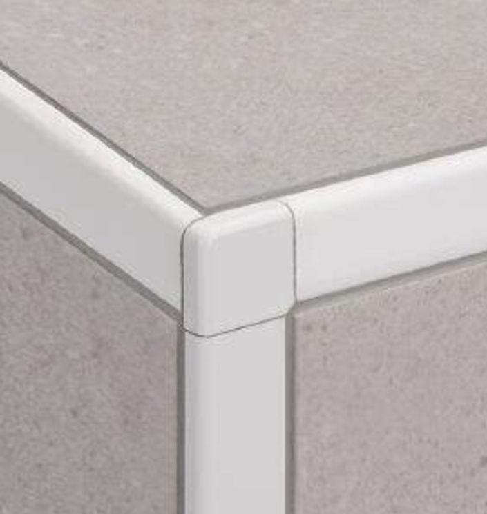 Schluter Jolly-AC/EV buitenhoek - H=10mm - zuiver mat wit