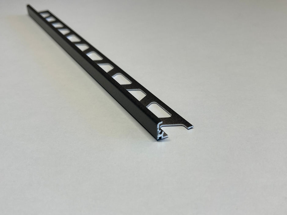 Schluter Jolly-TS tegelprofiel - L=300cm - H=12,5mm - structuur-gecoat donker antraciet