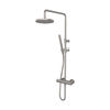 Hotbath Buddy SDS1 opbouw regendoucheset - ronde 3-standen handdouche - 20cm hoofddouche - geborsteld nikkel