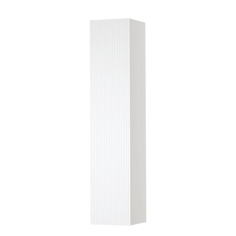 Ink Hoge kast tbv grepen - 169x36cm - 1 deurs - links/rechts - verticaal gefreesd - mat wit