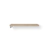 Looox Wooden Base Shelf Solo wastafelblad 140x46cm - RVS handdoekhouder links - old grey