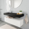 Mondiaz Alan badmeubel 120cm Talc 2 lades - Cloud wastafel Urban links - 1 kraangat