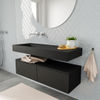 Mondiaz Alan badmeubel 120cm Urban 2 lades - Cloud wastafel Urban links - zonder kraangat