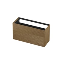 Ink onderkast 120x45cm - push to open - 2 lades - horizontaal gefreesd - fineer natur