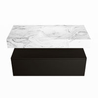Mondiaz Alan Dlux badmeubel 100cm Urban - Cloud wastafel Glace rechts - met 1 kraangat