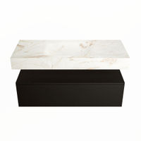 Mondiaz Alan Dlux badmeubel 110cm Urban - Cloud wastafel Frappe midden - met 1 kraangat