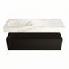 Mondiaz Alan Dlux badmeubel 120cm Urban - Cloud wastafel Frappe links - zonder kraangat