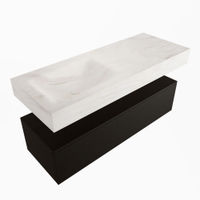 Mondiaz Alan Dlux badmeubel 120cm Urban - Cloud wastafel Ostra links - met 1 kraangat
