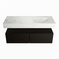 Mondiaz Alan Dlux badmeubel 120cm Urban - Cloud wastafel Opalo rechts - zonder kraangat