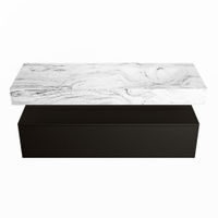 Mondiaz Alan Dlux badmeubel 130cm Urban - Cloud wastafel Glace rechts - met 1 kraangat