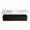 Mondiaz Alan Dlux badmeubel 150cm Urban - Cloud wastafel Glace links - zonder kraangat