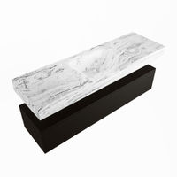 Mondiaz Alan Dlux badmeubel 150cm Urban - Cloud wastafel Glace midden - zonder kraangat