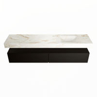 Mondiaz Alan Dlux badmeubel 200cm Urban - Cloud wastafel Frappe rechts - zonder kraangat