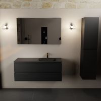 Mondiaz Aivy 120cm badmeubel Urban, wastafel Urban solid surface rechts 1 kraangat