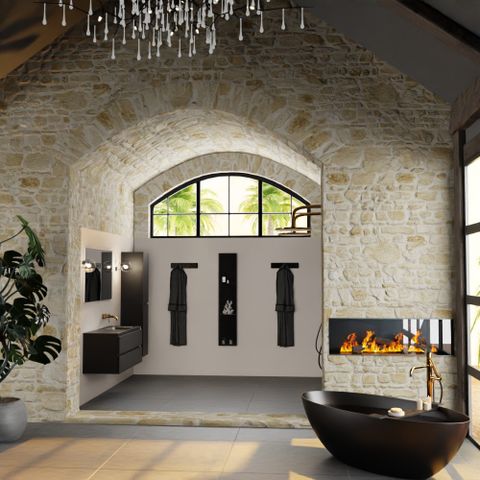 Mondiaz Aivy 120cm badmeubel Urban, wastafel Urban solid surface rechts zonder kraangat