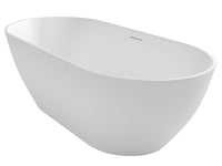 Alvoro Solid vrijstaand bad 170x80cm Solid Surface mat wit
