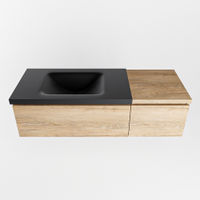 Mondiaz Bukla badmeubel 120cm Washed Oak - Cloud wastafel Urban Links - zonder kraangat