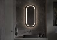 Martens & Meijer Saalbach spiegelkast 45x90cm - 2 deuren - LED verlichting rondom 