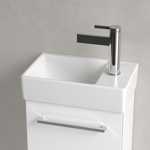 Villeroy & Boch Avento fontein 36x22cm - kraangat rechts - stone white CeramicPlus