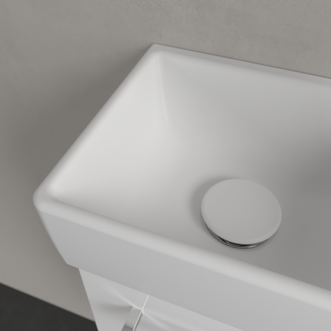 Villeroy & Boch Avento fontein 36x22cm - kraangat rechts - stone white CeramicPlus