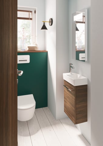 Villeroy & Boch Avento fontein 36x22cm - kraangat links - wit