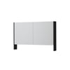 Ink SPK3 spiegelkast 2 deuren - 140x74cm - fineer matt intens black