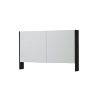 Ink SPK3 spiegelkast 2 deuren - 140x74cm - fineer matt intens black