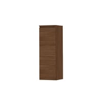Ink half hoge kast 106x35cm - houten keerlijst - 1 deur - links/rechts - front vlak - warm walnoot