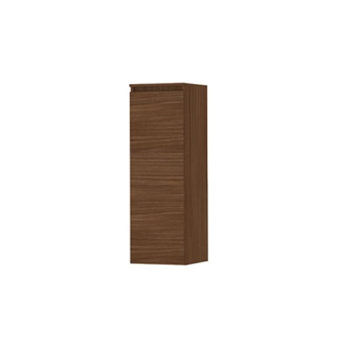 Ink half hoge kast 106x35cm - houten keerlijst - 1 deur - links/rechts - front vlak - warm walnoot