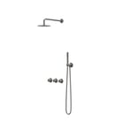 Geborsteld metal black PVD