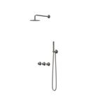 Geborsteld metal black PVD