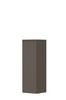 Ink half hoge kast 106x35cm - greeploos - 1 deur - links/rechts - front vlak - mat taupe