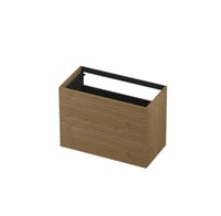 Ink onderkast 90x45cm - push to open - 2 lades - horizontaal gefreesd - fineer natur