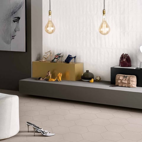 Gazzini Colorart wandtegel 6x24cm - matt white