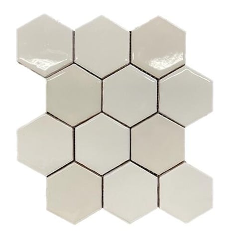 Grandeur Hexagonel wandtegel 28x30cm - white