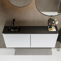 Mondiaz Ture fonteinmeubel 120cm Talc - Eden wastafel Urban links - zonder kraangat