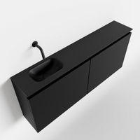 Mondiaz Ture fonteinmeubel 120cm Urban - Eden wastafel Urban links - zonder kraangat