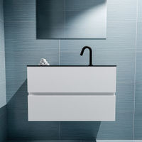 Mondiaz Ada fonteinmeubel 80cm Talc - Lex wastafel Urban midden - met 1 kraangat