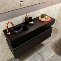 Mondiaz Andor fonteinmeubel 100cm Urban - Lex 100cm wastafel Urban links - met 1 kraangat