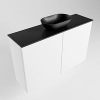 Mondiaz Fowy fonteinmeubel 80cm Talc - Waskom midden Urban/Urban - met 1 kraangat