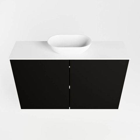 Mondiaz Fowy fonteinmeubel 80cm Urban - Waskom midden Talc/Talc - met 1 kraangat